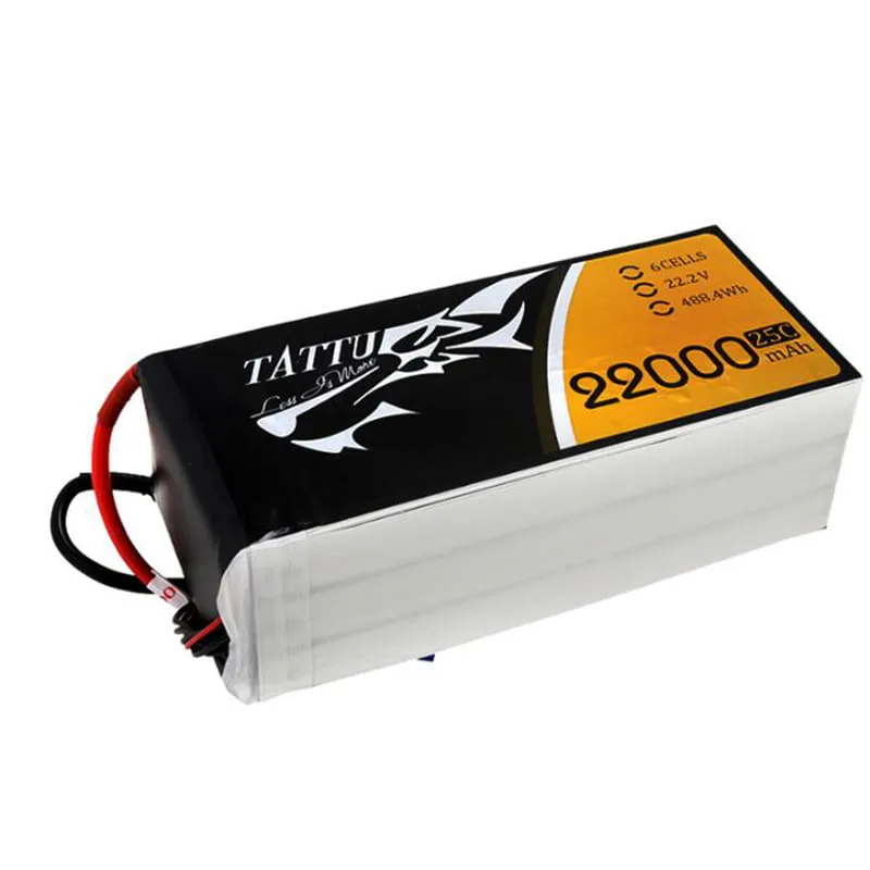 Battery Tattu 22000 mAh, 22.2 V, 25C, 6S1P, Lipo, AS150