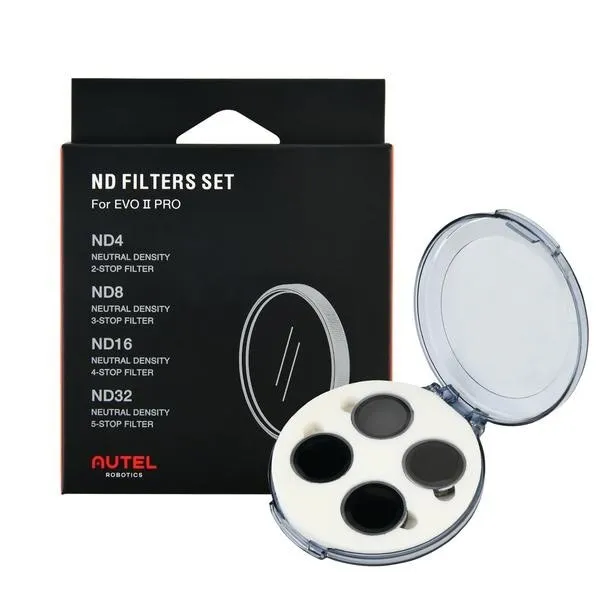 Set of 4 Autel Robotics EVO II 8k/Pro ND filters (ND4, ND8, ND16, ND32)
