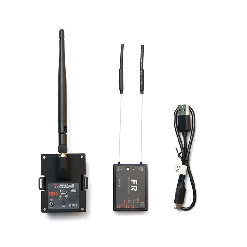 SIYI FM30 Radio Module 2.4G Transmitter with Bluetooth Long Range Mini Mavlink Telemetry Datalink Receiver Support OpenTX EdgeTX ExpressLRS Yaapu Script 30km Range