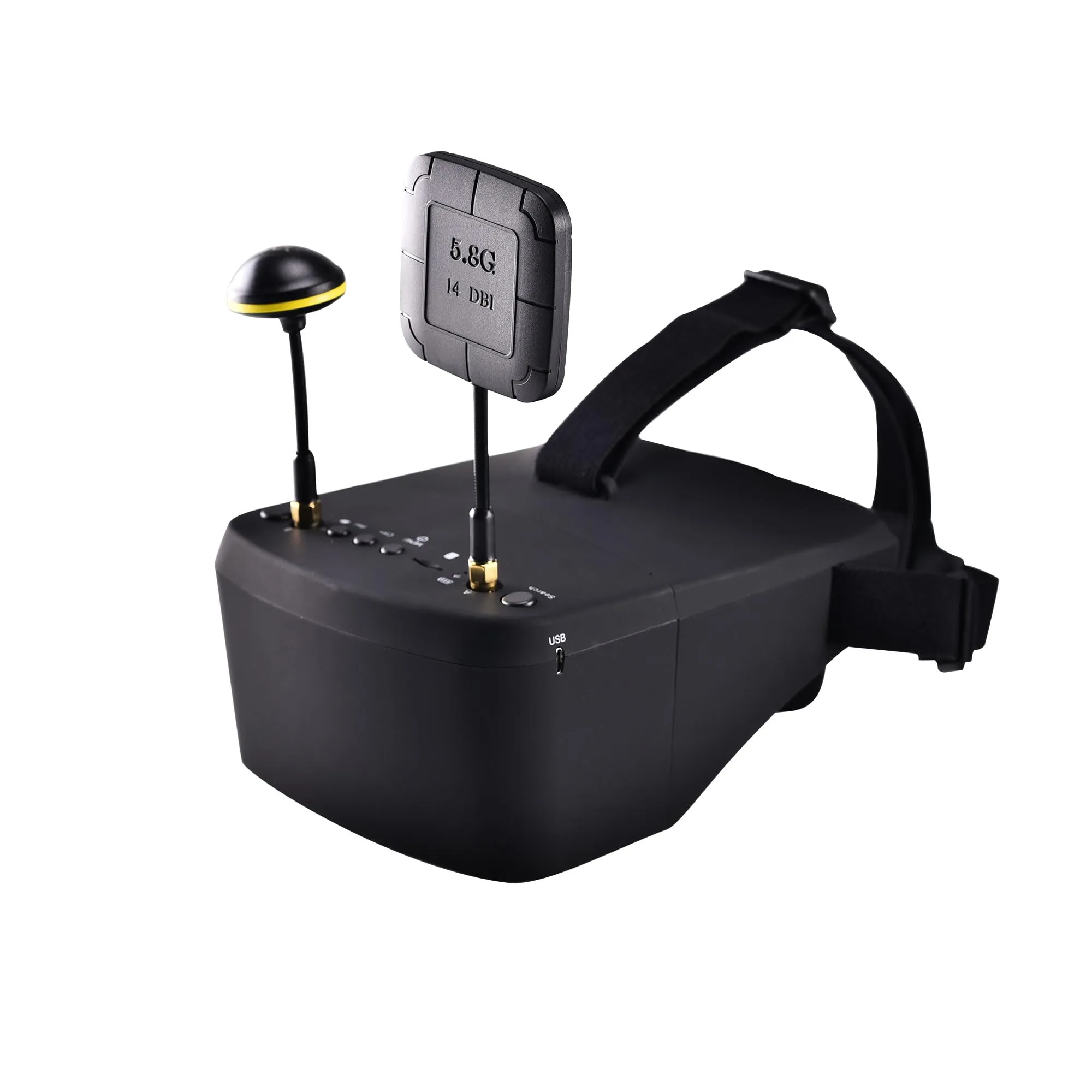 Eachine EV800D 5″ 800×480 FPV眼镜 Diversity 5.8G 40CH 视频 Helmet