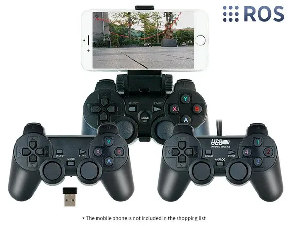 Yahboom controller for ROS/ROS2 (Wireless, with batteries and phone clamp)