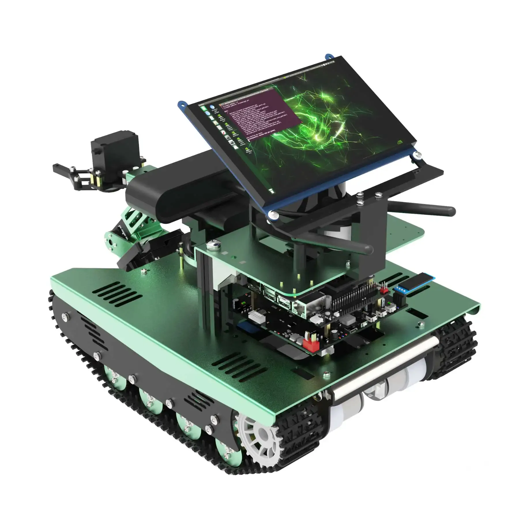 Transbot ROS robot 带 激光雷达 深度 相机 (不带 Jetson Nano, 深度 相机, robotic 机臂, 7″ 显示屏)