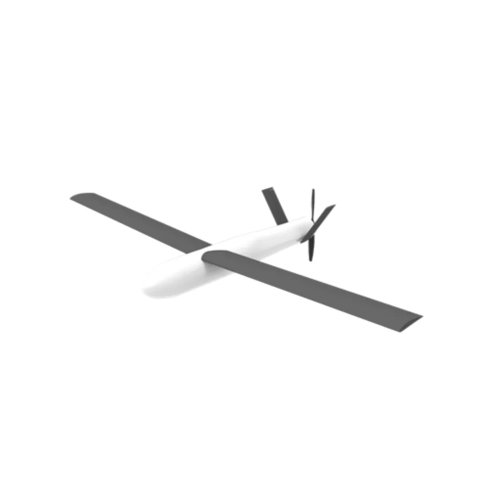 Winged attack drone with electric propulsion