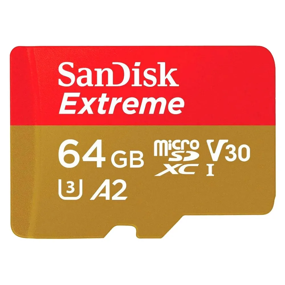 Memory card 64Gb SanDisk Extreme microSDXC Class 10 UHS-I U3 V30 A2