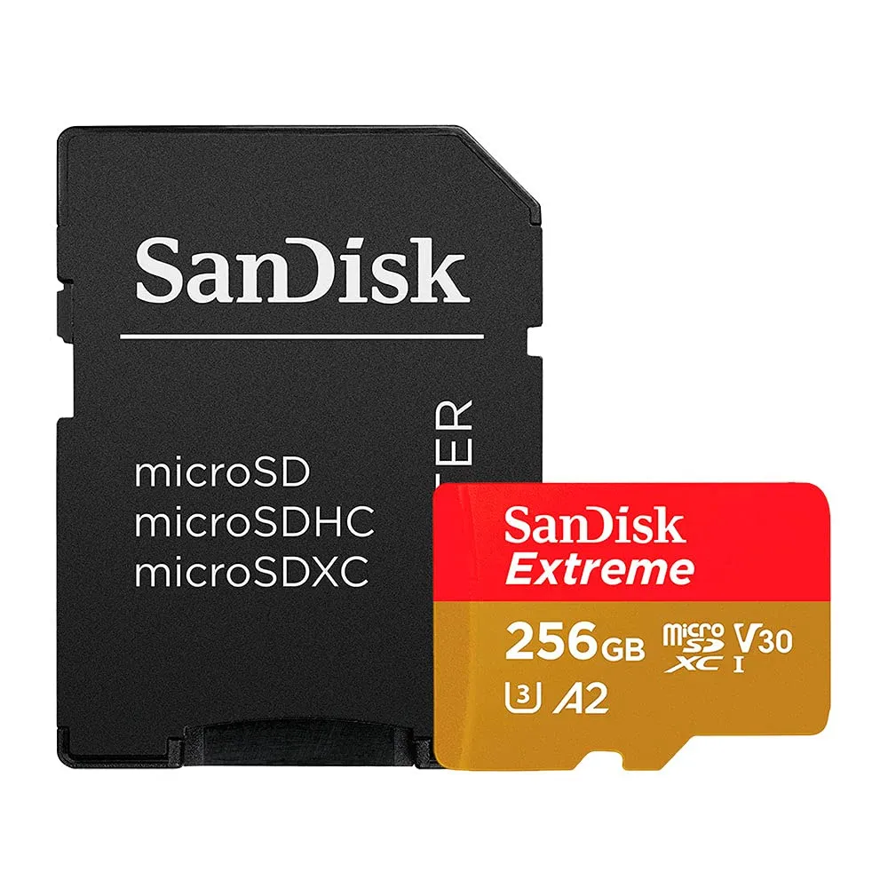 Memory card 256Gb SanDisk Extreme microSDXC Class 10 UHS-I U3 V30