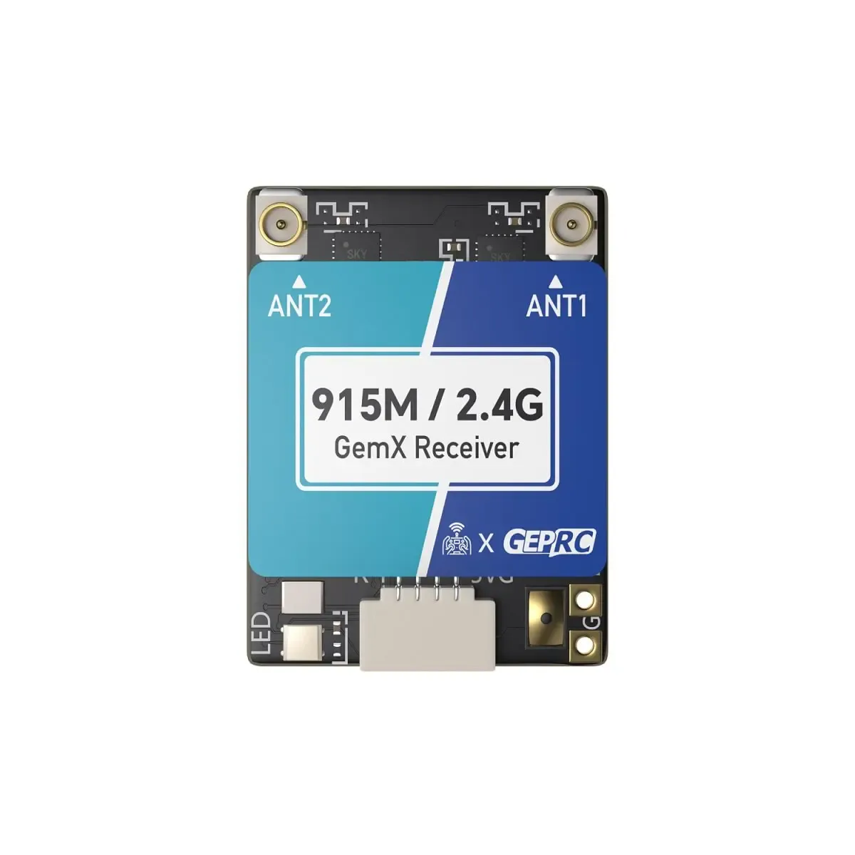 GEPRC Gemini Xrossband ELRS Receiver (915 MHz/2.4 GHz)