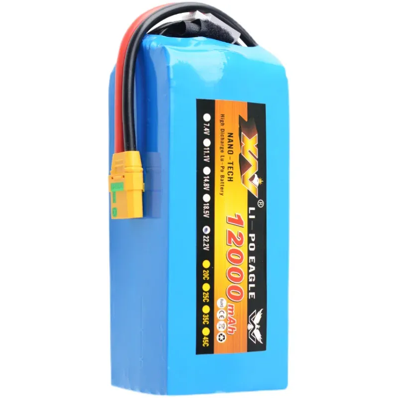 Battery B&S Li-ro 12000 MAN 22.2V (6s) 90C, XT60