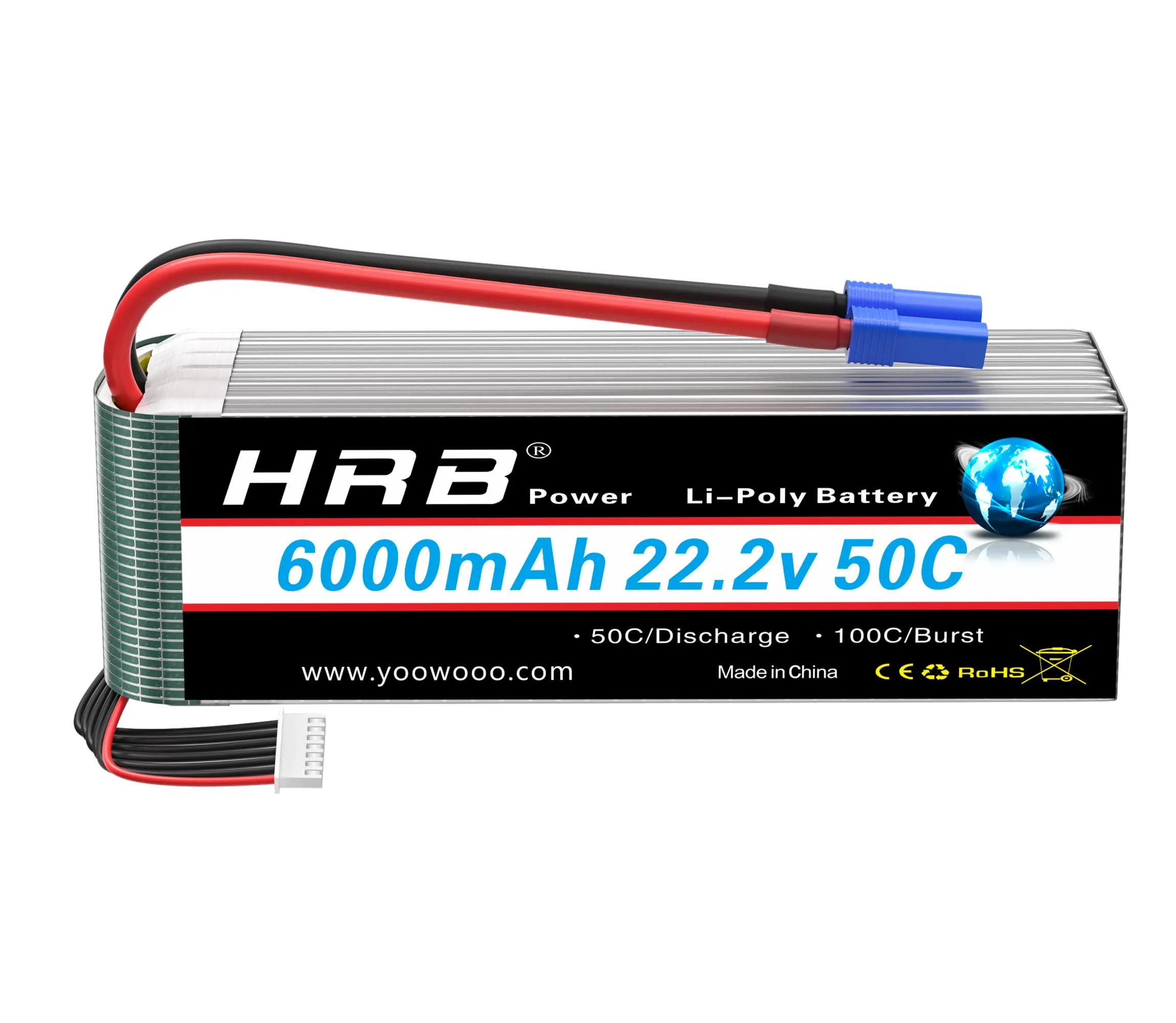 Rechargeable battery HRB LiPo 6S 6000mah 50C XT60