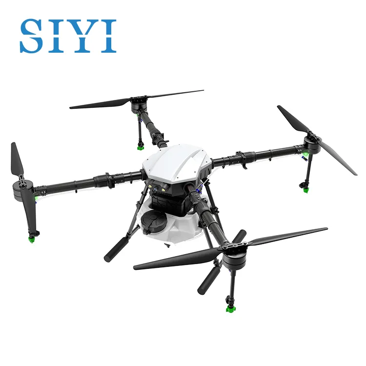 SIYI E410P Agricultural Quadcopter with Water Tank, 4-Axis Folding Frame, long range Remote Control, Professional Flight Controller, Large Capacity Battery, Two-Way Balance Charger