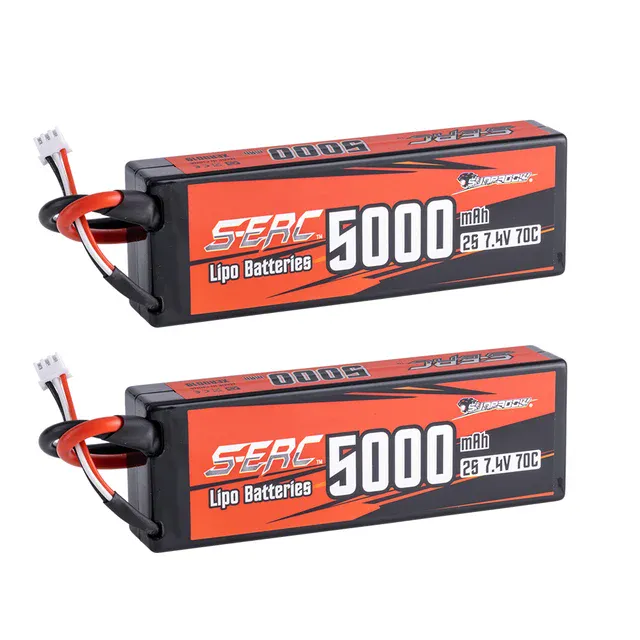 LiPo Battery Sunpadow 2S 5000mAh 7.4V 70C