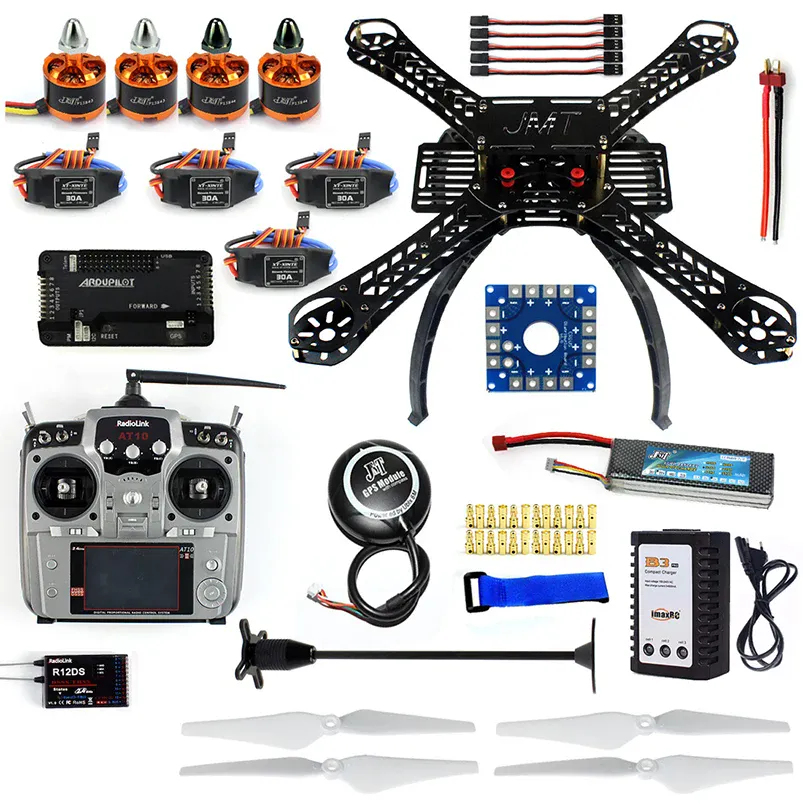 Kit for autonomous assembly radio-controlled drone quadcopter X4M380L Frame Kit APM2.8 GPS AT10 TX F14893-N