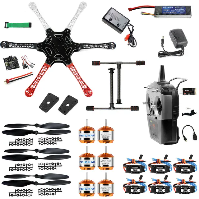 Kit for autonomous assembly radio-controlled drone quadcopter F550