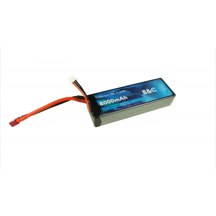 B&C LiPo 8000 mAh 22.2V (6S), 90C, XT90, Soft case