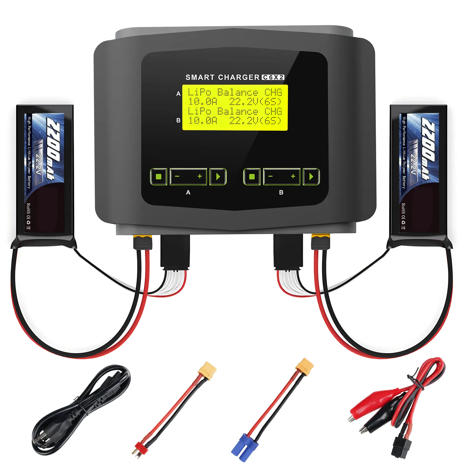 Charger HTRC C6X2