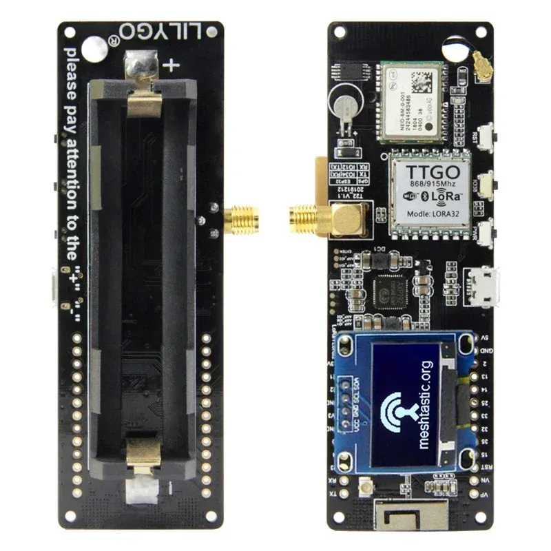 LILYGO TTGO Meshtastic T-Beam V1.1 ESP32 Transmitter Module