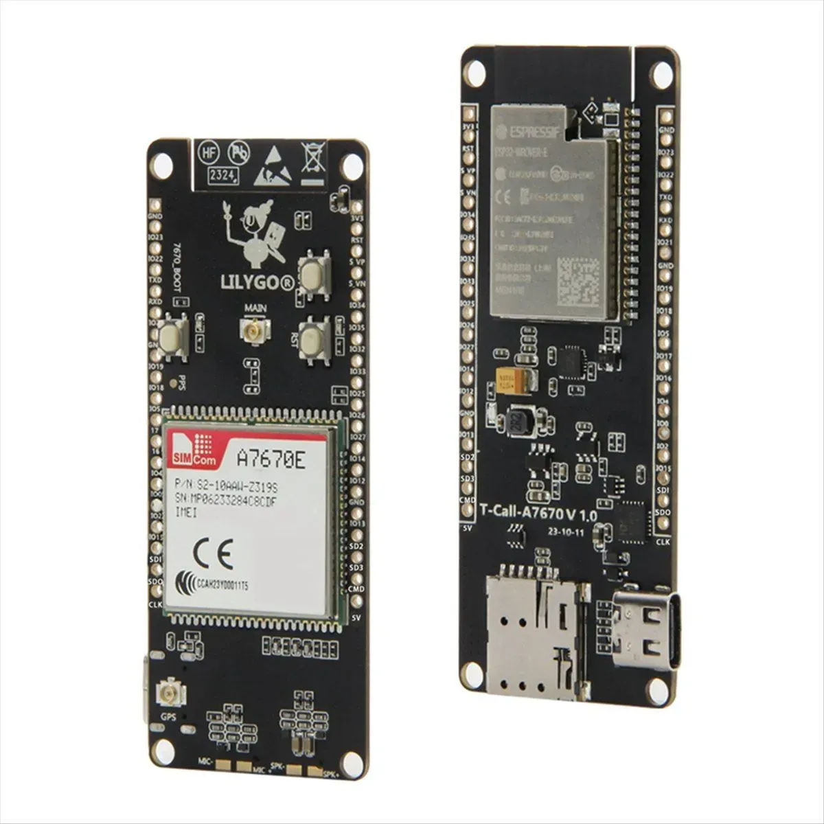 Microcomputer LILYGO T-Call A7670 4G 2G ESP32