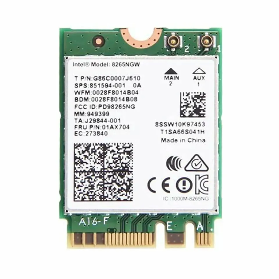 Intel Wireless-AC 18265NG + card P/N 8F3Y8 CN-08F3Y8