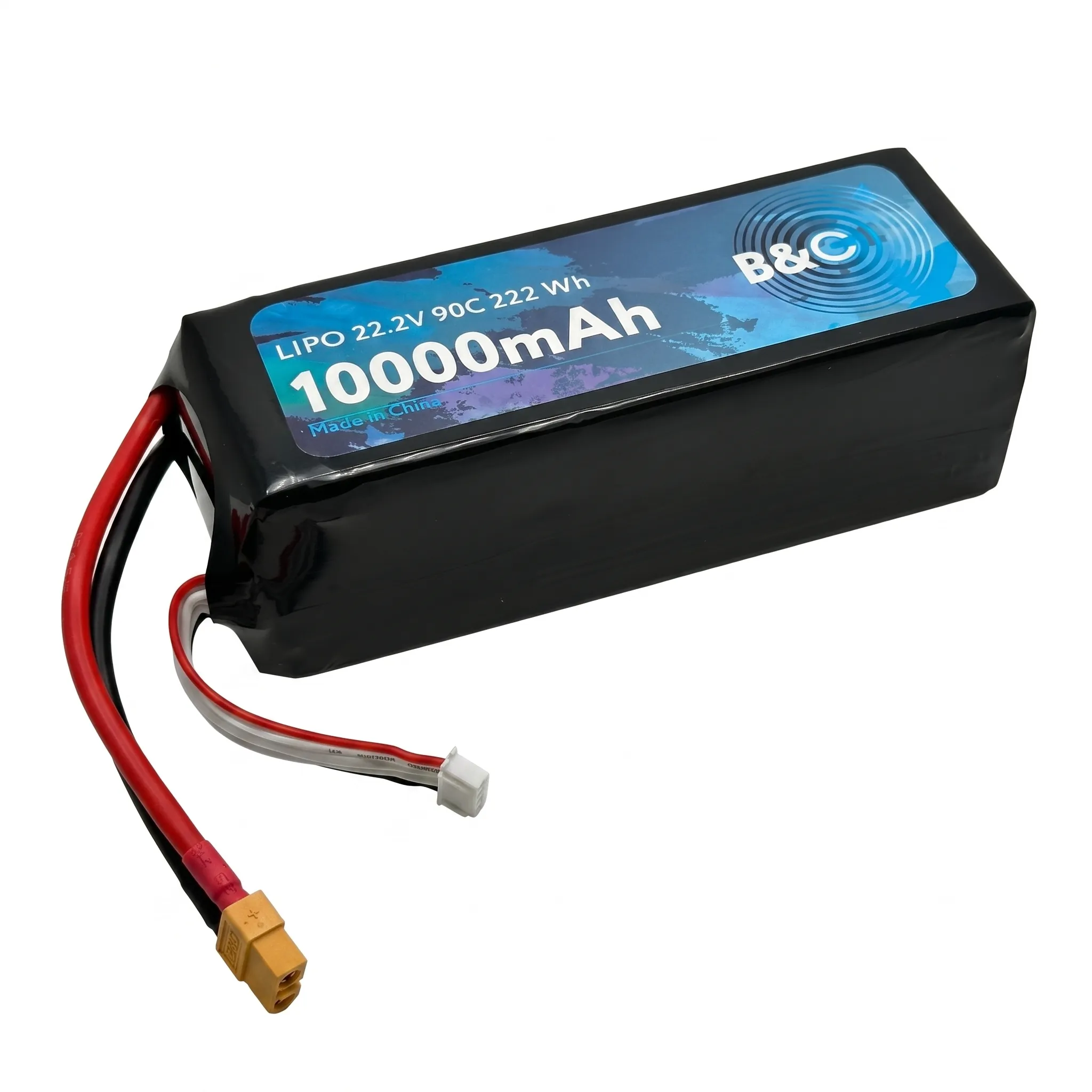 B&C LiPo 10000 mAh 22.2V (6S), 90C, XT60, Soft case