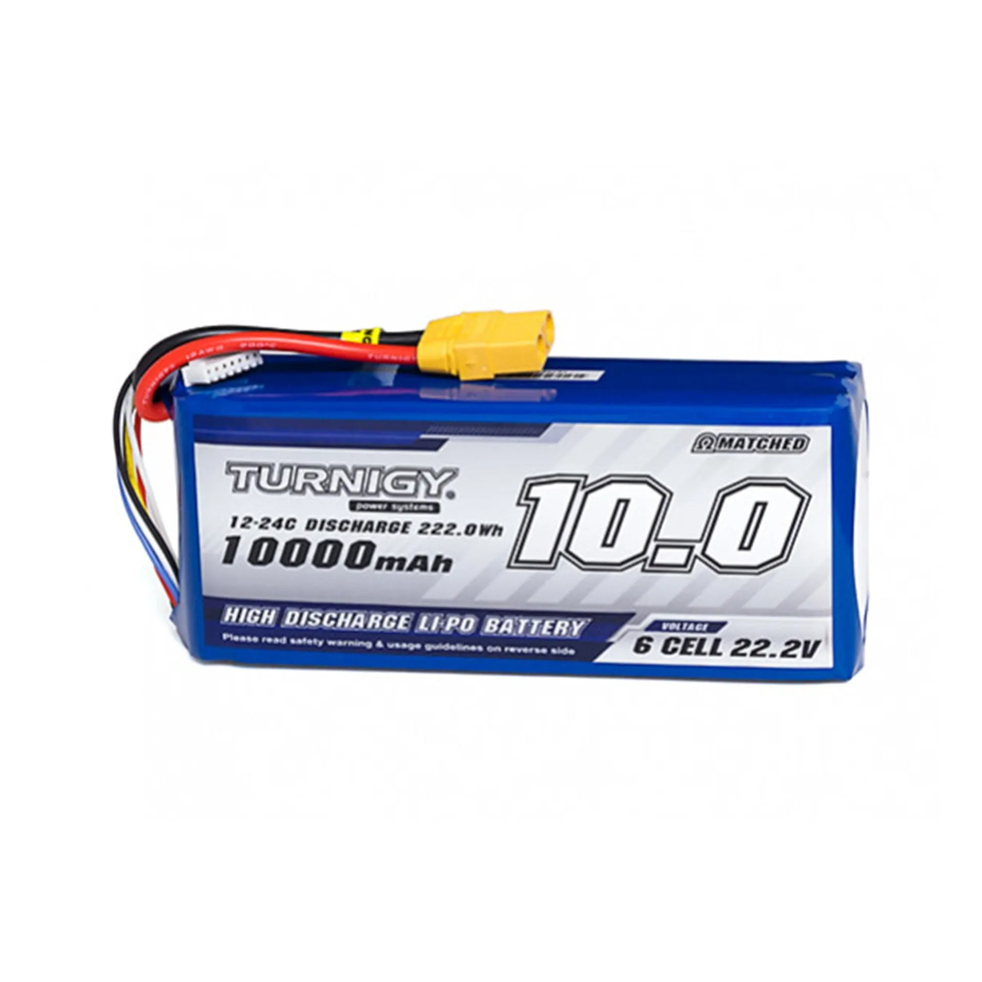 Turnigy High Capacity 10000mAh Battery 6S 12C LiPo Pack with XT90